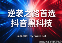 逆袭之路首选抖音黑科技快手视频号挂铁涨粉点赞云端商城招募合伙人